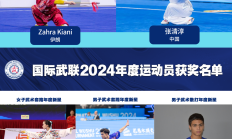 开云APP下载:张清淳、邓智瑄当选国际武联2024年度运动员